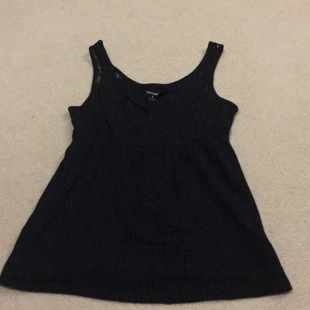 Black tank top